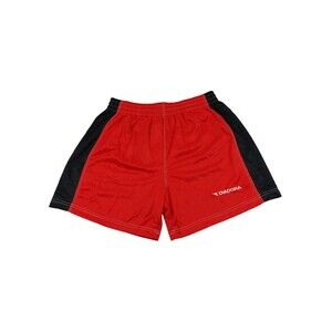 Vintage Diadora Mens Silky Soccer Futbol Training Shorts XL Red Black 90s